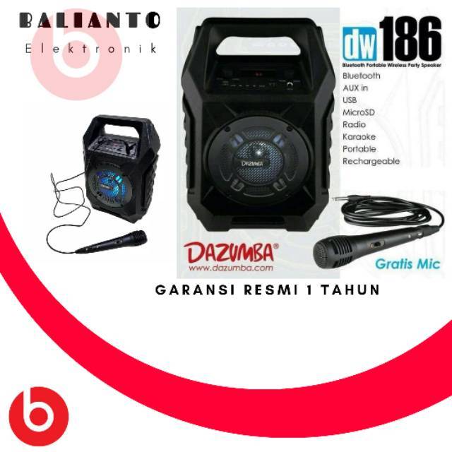 Speaker Aktif Dazumba DW186 free mic speaker DE013 speaker karaoke speaker bluetooth mic karaoke