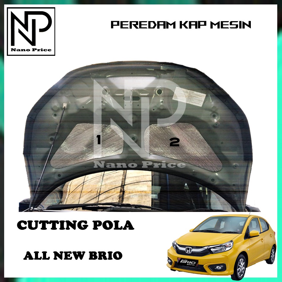 Peredam panas kap mesin mobil ALL NEW BRIO