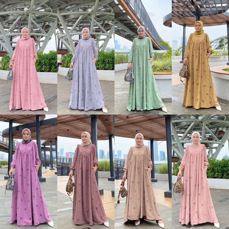 Gamis Raya Pompom Premium Rfilly R filly