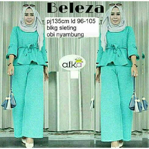 DeltaRA Jumpsuit Beleza Tosca Busana Muslim Wanita Jumpsuit Muslimah
