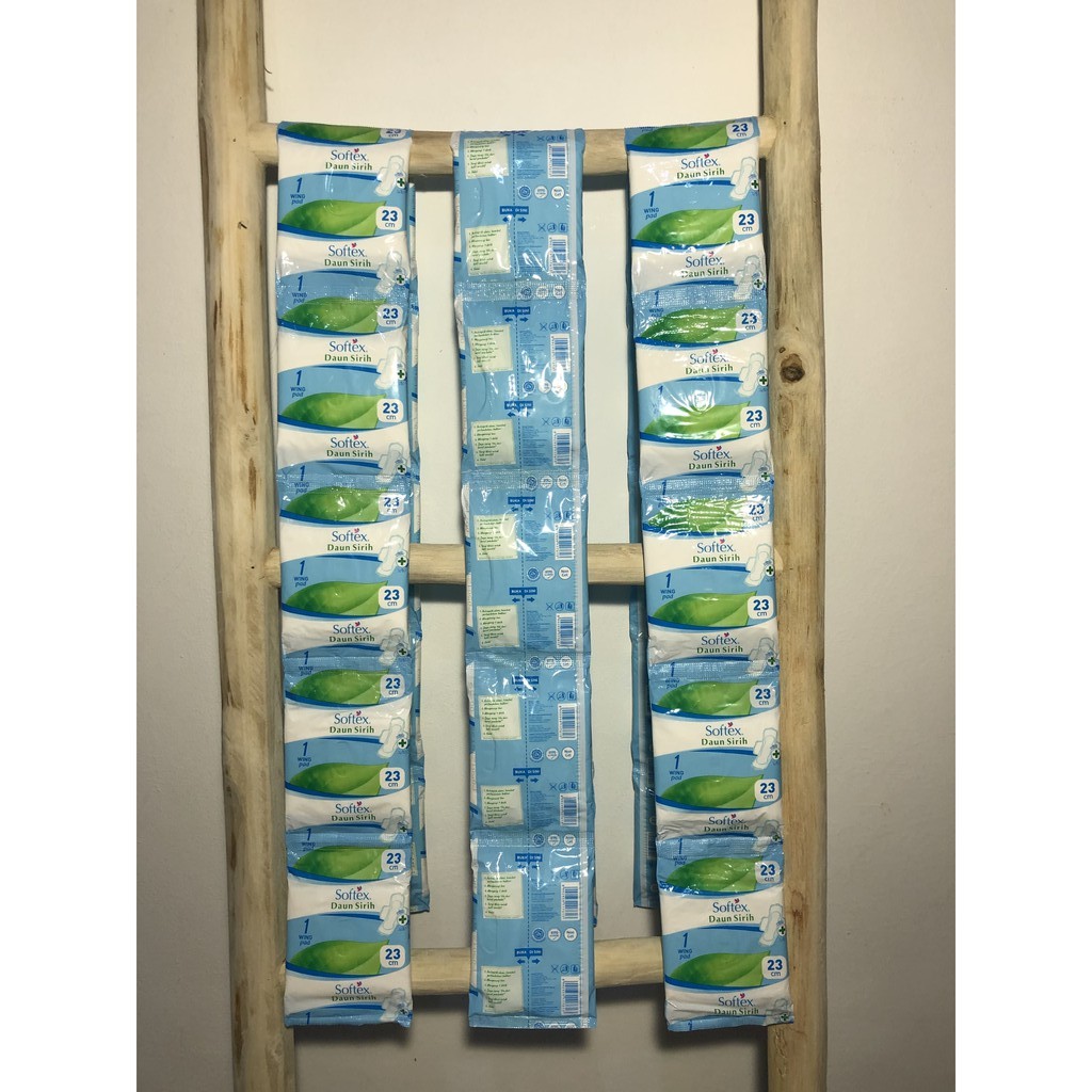 Softex Daun Sirih 23Cm Wing 1 Renceng Isi 10 Pads Softek Daun Sirih Pembalut Sayap Wanita Original Ekonomis