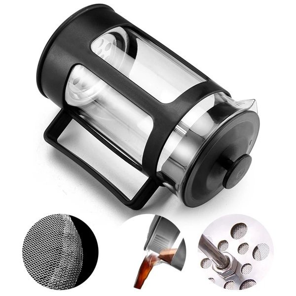 Teko Pot Kopi Press Perancis Pembuat Kopi Dengan Filter Tahan Karat
