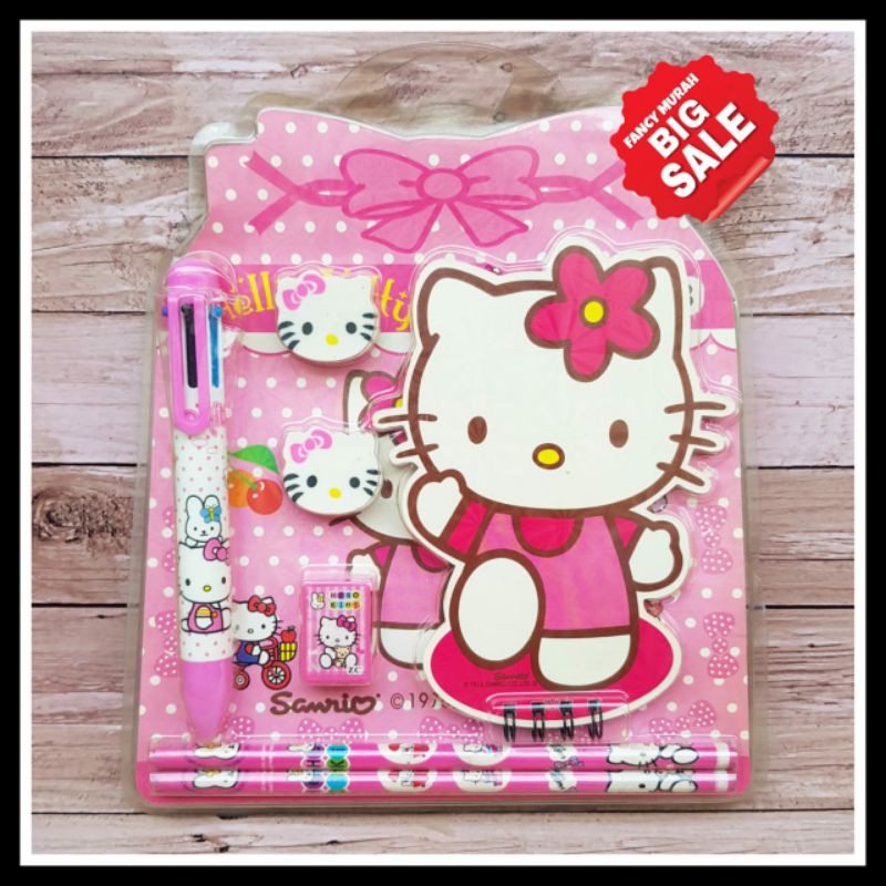 

(PROMO) STUDY SET / STATIONERY SET HELLO KITTY ZC-HK-013 / PAKET ALAT TULIS