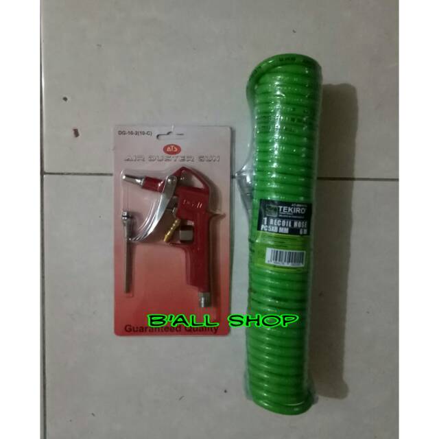 Selang Recoil 6 Meter Tekiro + Air Duster ATS Dalam 1 Paket