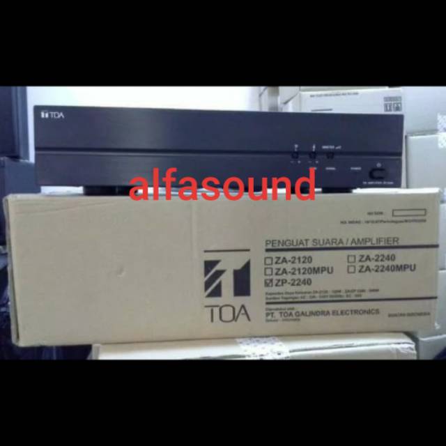 POWER AMPLIFIER TOA ZP-2240 240 WATT ZP 2240 ZP2240