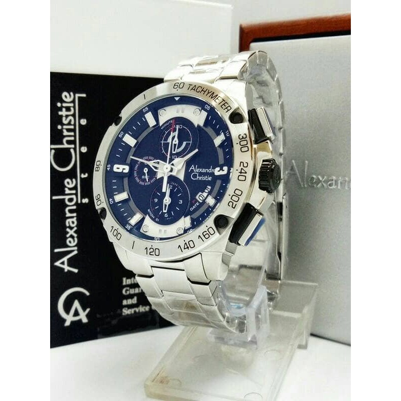 ORIGINAL ALEXANDRE CHRISTIE AC 6463 PRIA SILVER BLACK ORIGINAL