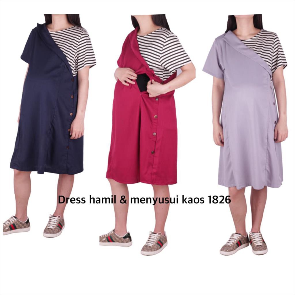 Dress hamil menyusui 1826 baju hamil