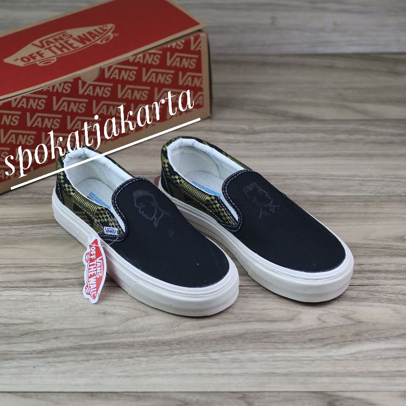 Sepatu Vans Slip On Classic Michael February Import Quality bnib made in china