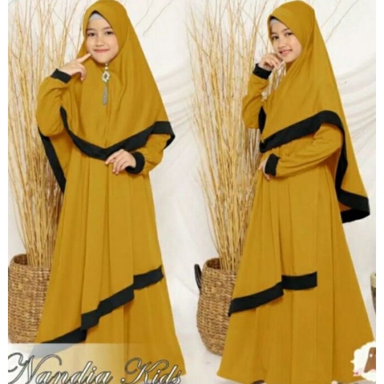 NANDIA SYAR"I KIDS/BAJU GAMIS ANAK PEREMPUAN
