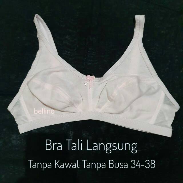 Bra Bh Wanita Tanpa Kawat Tanpa Busa Size 40 42 Murah Berkualitas Cream Abu Hitam