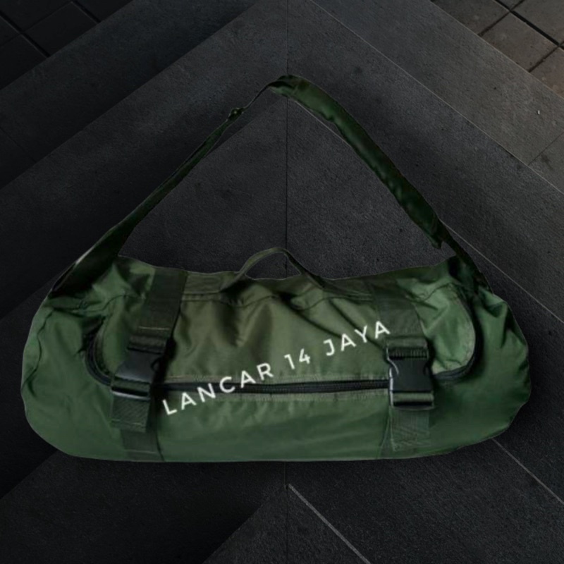 tas selempang TNI jumbo 60L/tas pendidikan TNI/tas kapsul pulsak/penyesak/pulyesak / dufflebag jumbo