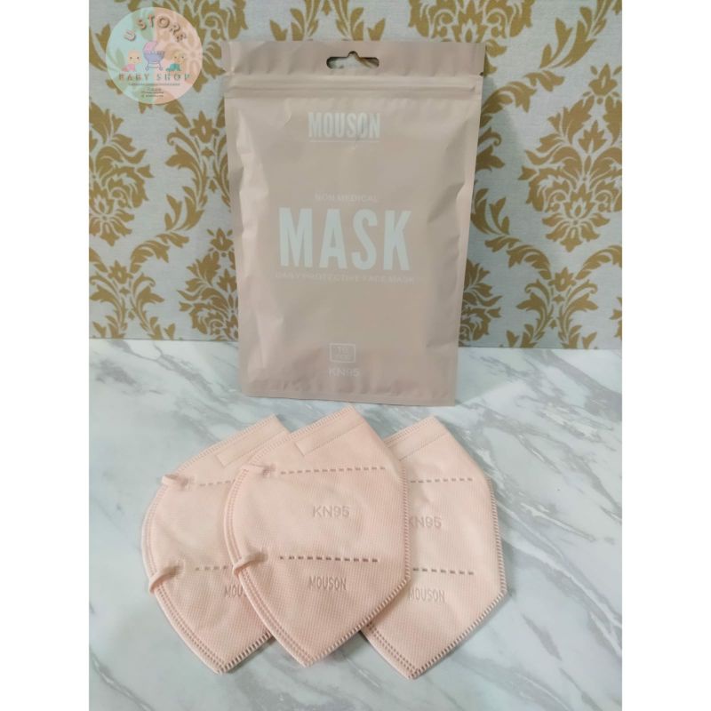 Masker KN95 Mouson Warna 5ply | 10pcs, Masker Murah