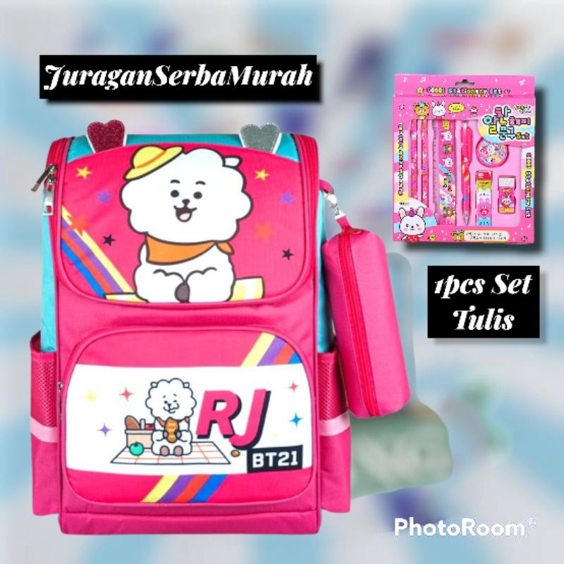 Tas Ransel Sekolah Perempuan SD Karakter BT21 Murah