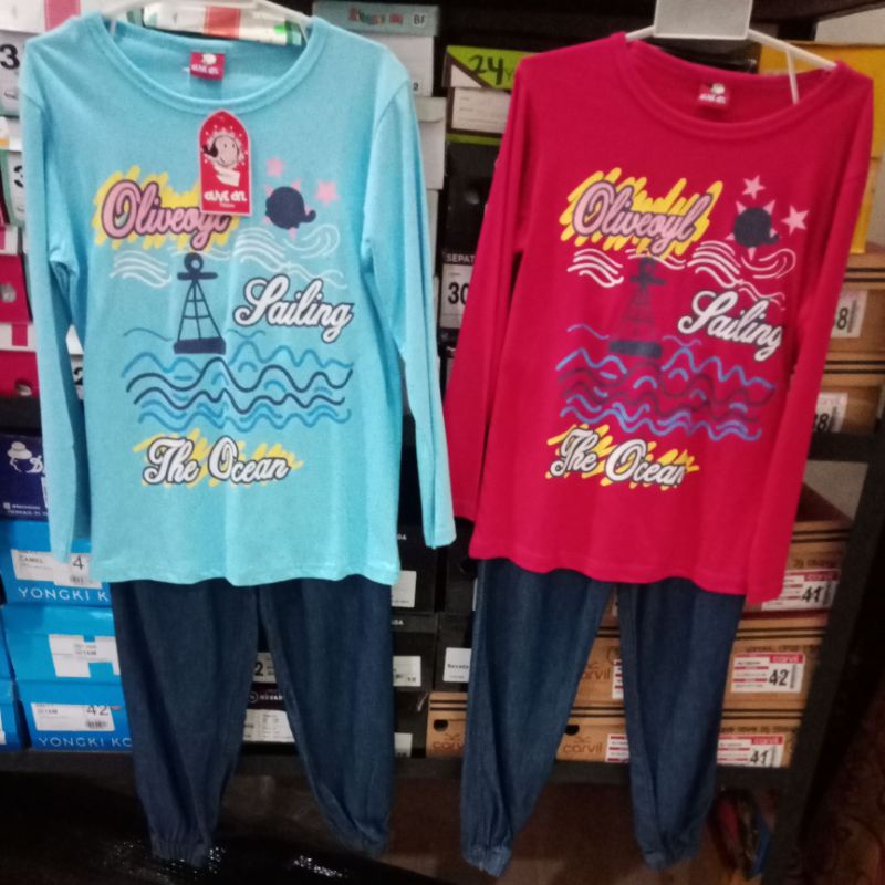 Stelan Olive Oyl+Celana Jogger Size S