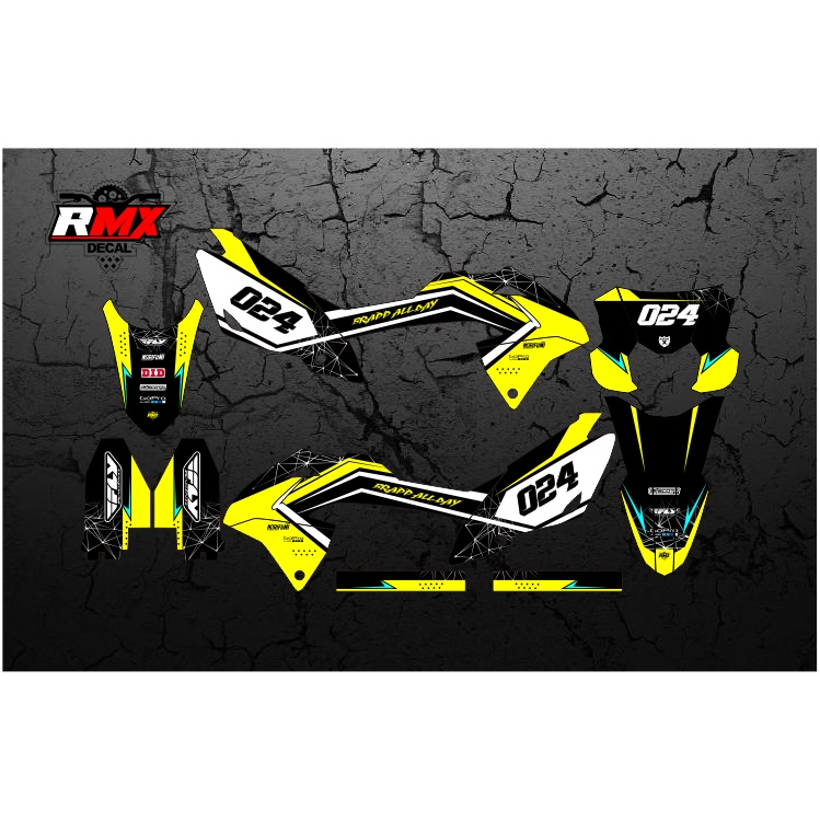 DECAL KLX BF FULLBODY (020) DEKAL STIKER KLX 150 BF/G/SE/NEW 2016 2017 2018 2019 2020 2021 2022 HITA