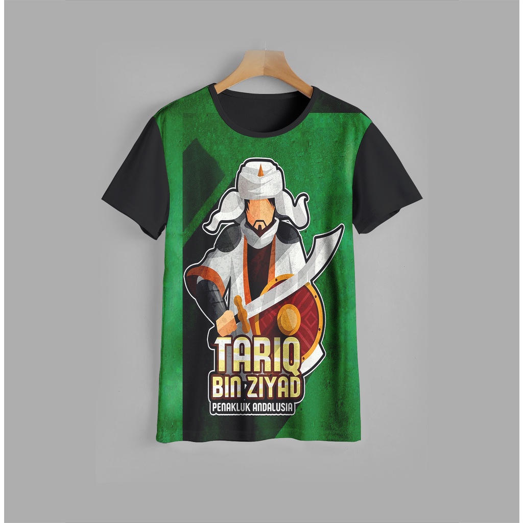 Kaos l baju anak muslim 3D Tariq bin Zayid