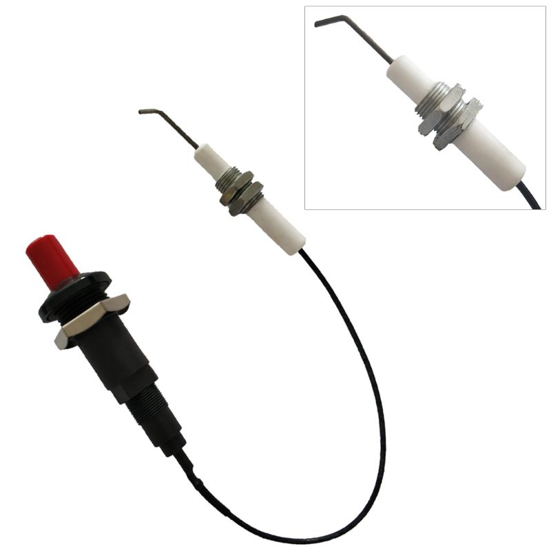 Btsg Piezo Spark Ignition Set Dengan Kabel 30cm Propane Push Button Piezo Igniter Kit