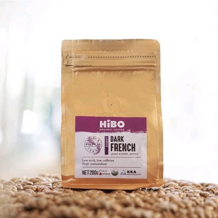 

Kopi Organik Kopi HIBO Dark French Bubuk 200 Gram