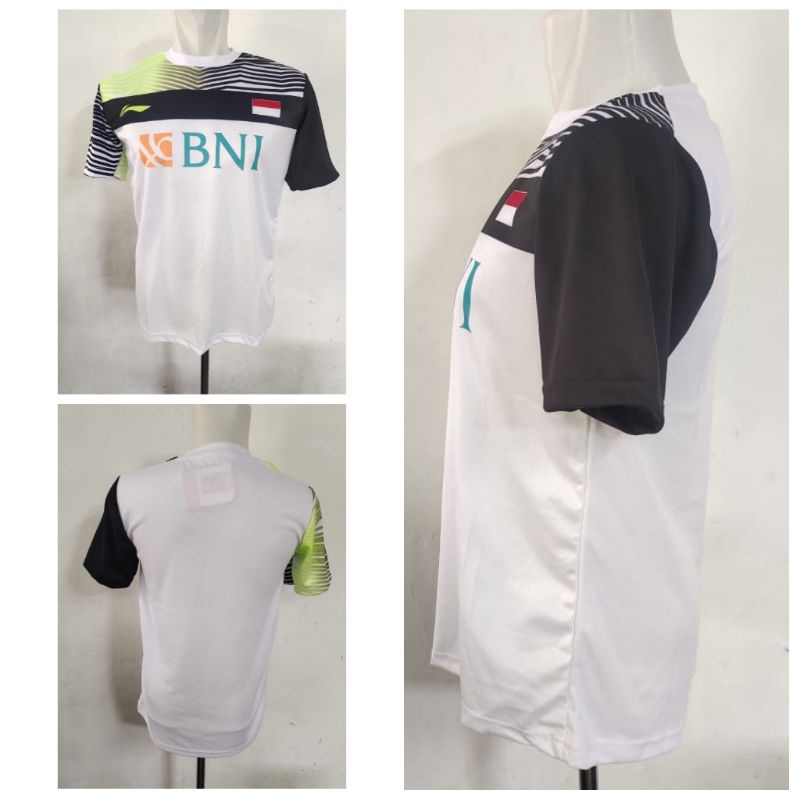 Baju Badminton / Kaos Atasan Bulutangkis L154 Sponsor dan Polos