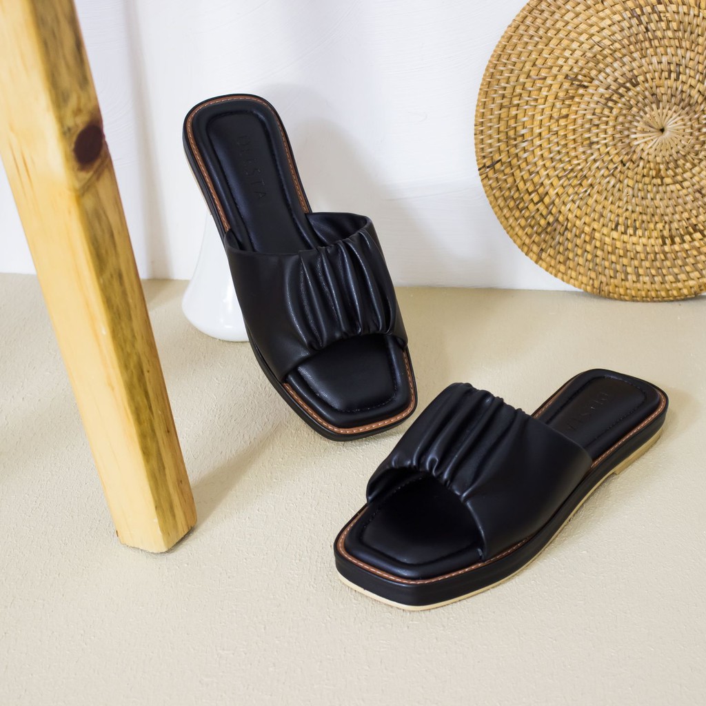 sendal flat || RAISA || sandal flat wanita/ sandal wanita terbaru/ sandal wanita kekinian By DLESTA.ID