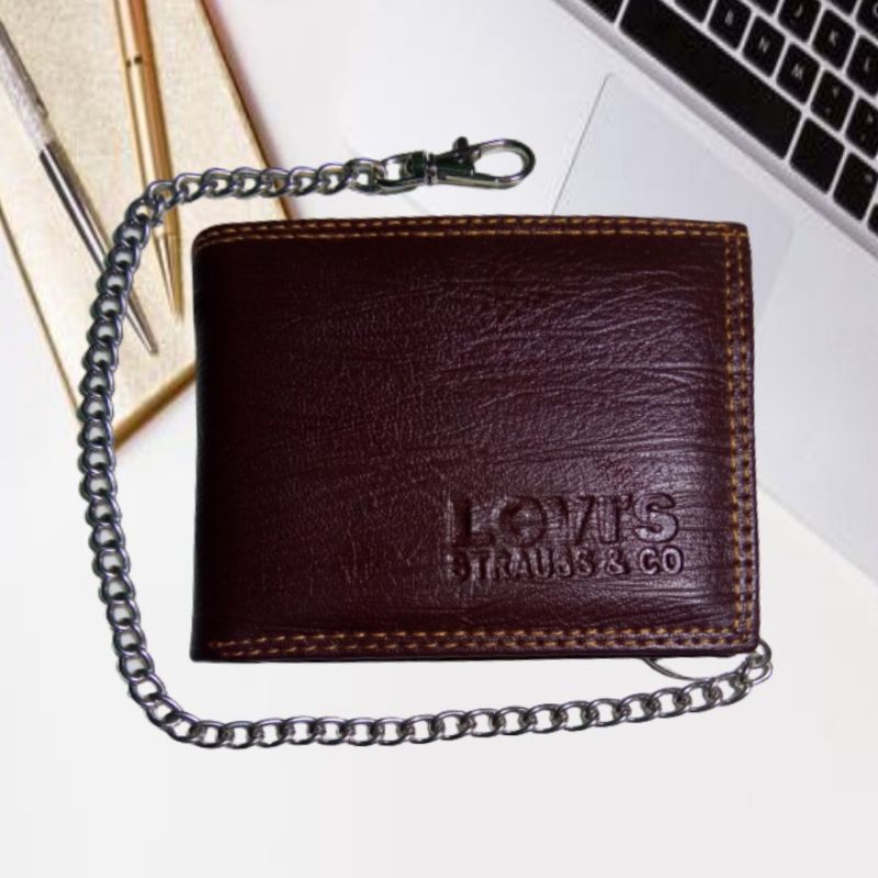 DOMPET PRIA TERBARU/DOMPET RANTAI KULIT SEMI-LEVIS C S