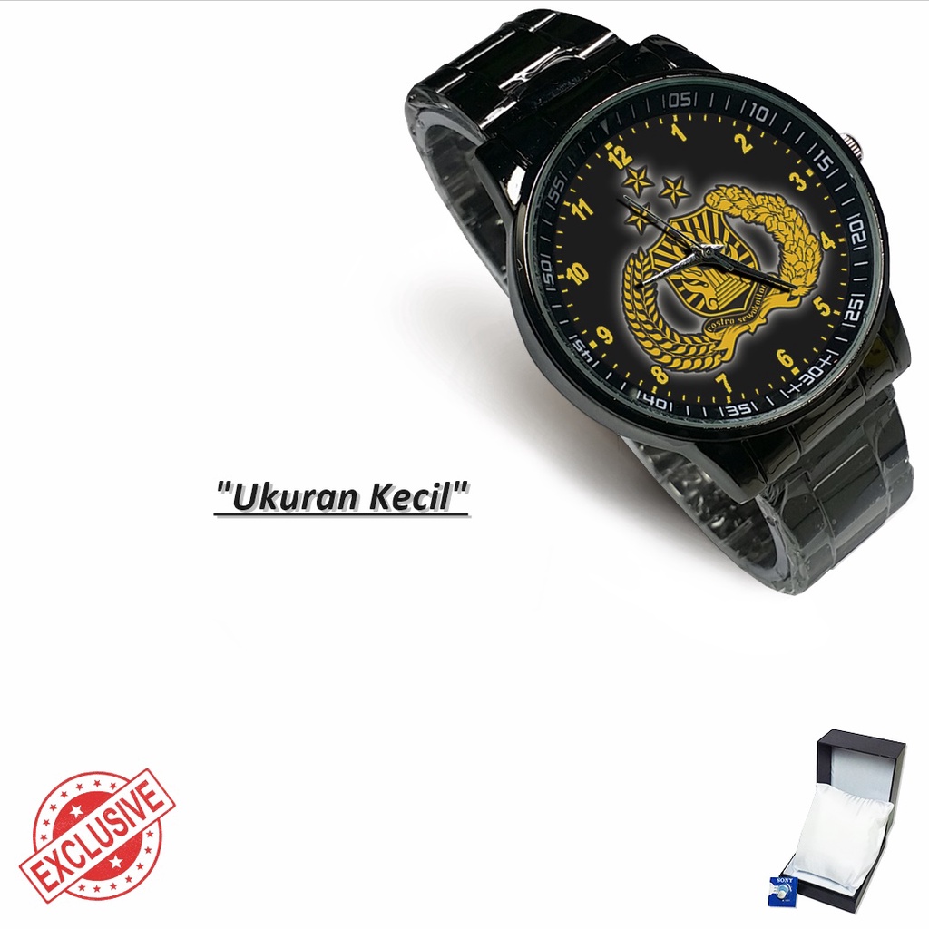 Jam Tangan Rantai Couple POLRI - 01 (Keren)