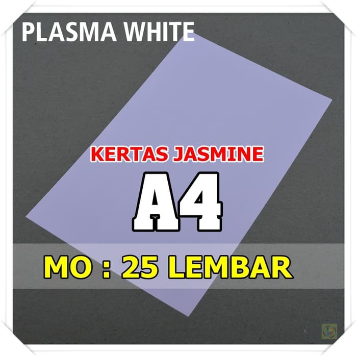 

Promo Kertas Karton Jasmine / Paper Flower A4 PLASMA WHITE PUTIH 180 gsm terbaik