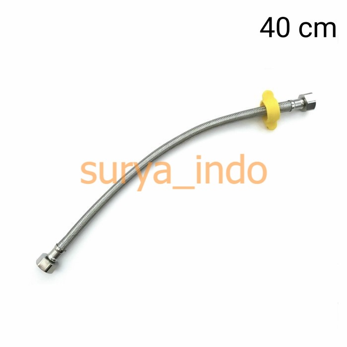 SELANG FLEKSIBEL FLEXIBLE 40 CM PANAS DINGIN WATER HEATER KLOSET SINK