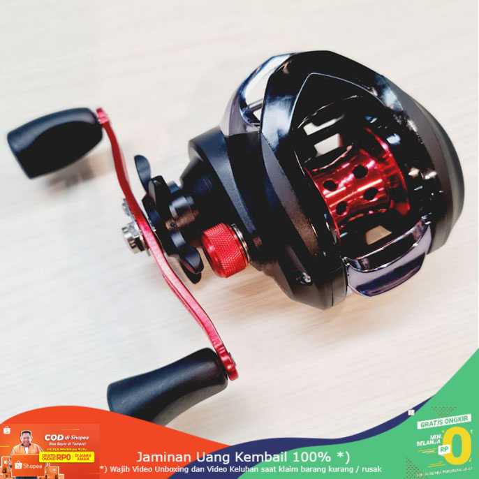 (BISA COD) RVOSTR REELSKING GLE201 Reel Pancing Baitcasting 11+1 Ball Bearing 6.3:1