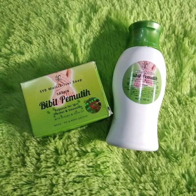 PAKET BIBIT PEMUTIH SYB BPOM - LOTION BIBIT PEMUTIH + SABUN BIBIT PEMUTIH