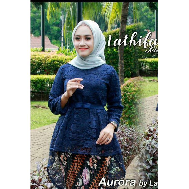 atasan kebaya brokat aurora fashion wanita