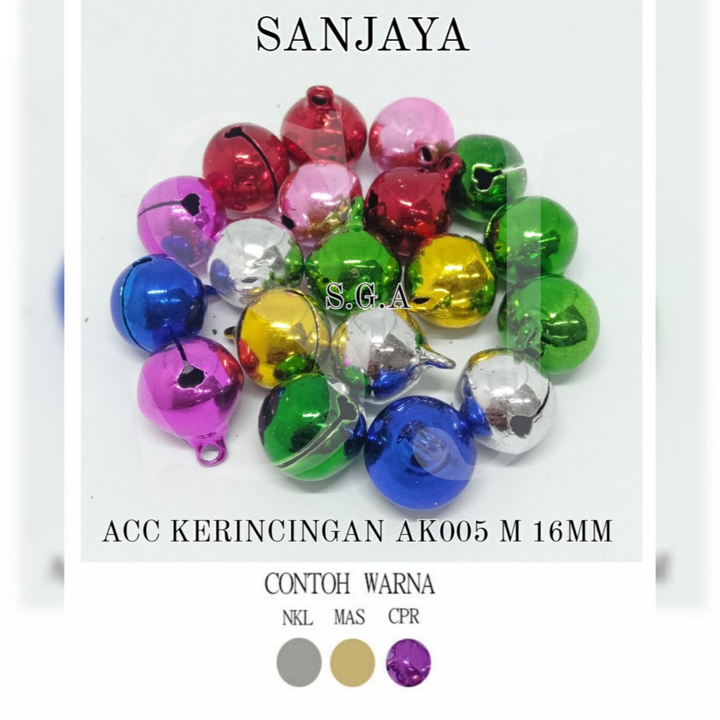 KERINCINGAN / KLINTINGAN / KRINCINGAN / BEL LONCENG / KRINCING / ACC KERINCINGAN AK005 M 16MM