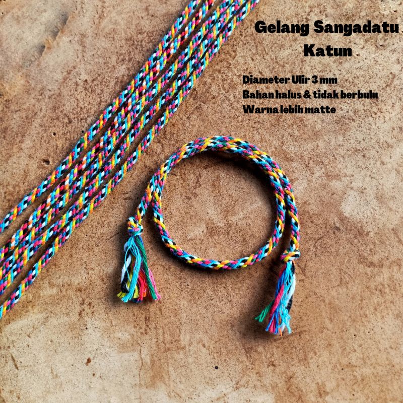 Gelang Sangadatu Ulir Original / Gelang Pura Besakih / Gelang Bali /Gelang Pria / Gelang Pria Murah / Gelang Cowok / Gelang Pasupati Bali / Gelang Sembilan Warna /Craft Dewata