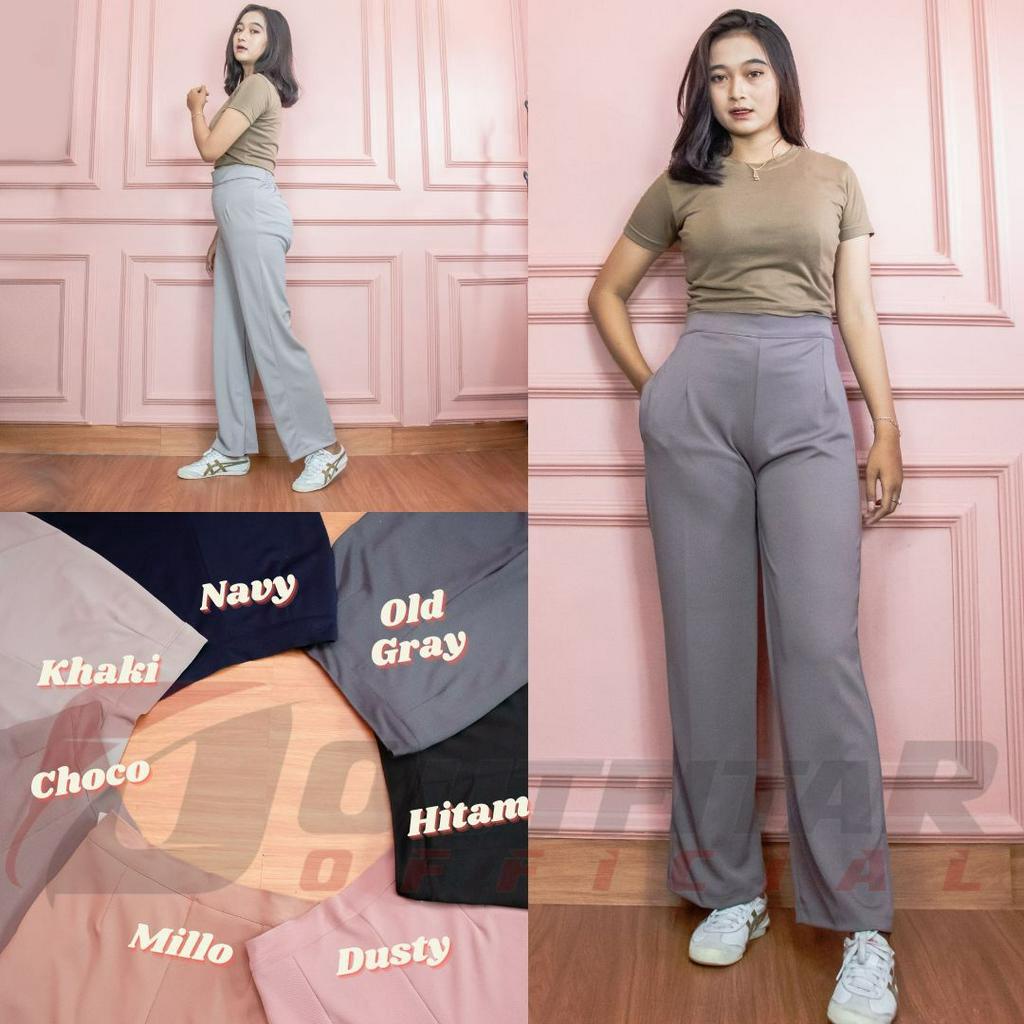 Celana Kulot Wanita Highwaist Kulot Premium Cassy Pants