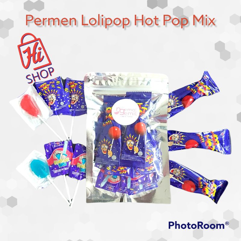 

Permen lolipop Hot Hot Pop Mix Pendekar Biru / permen kaki / ball (harga per pack)