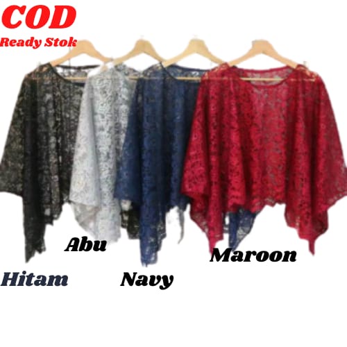 CAPE BRUKAT, ATASAN BRUKAT DEWASA, OUTER BRUKAT, BAJU PESTA, BAJU KONDANGAN,