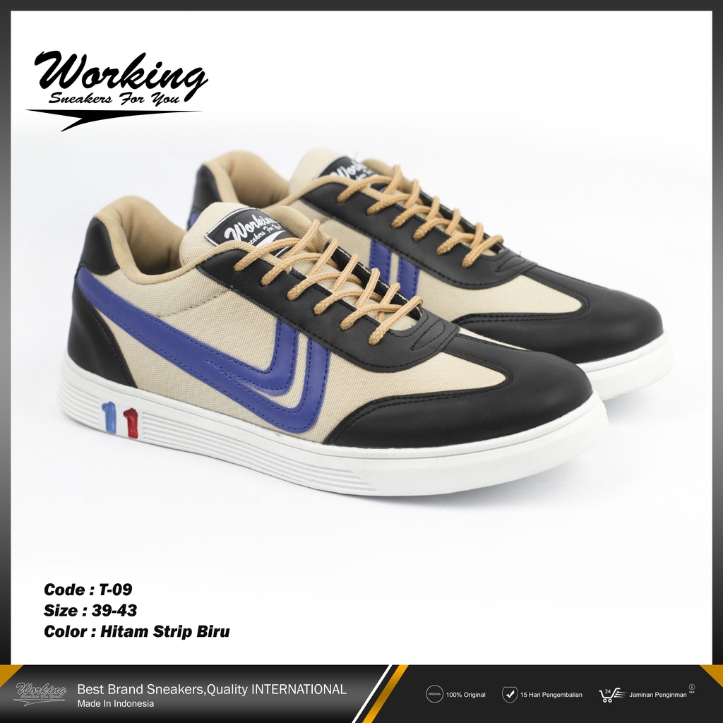 Working Sneakers For You Sepatu Running Pria Code T-09 Size 38 - 43 Korea Style