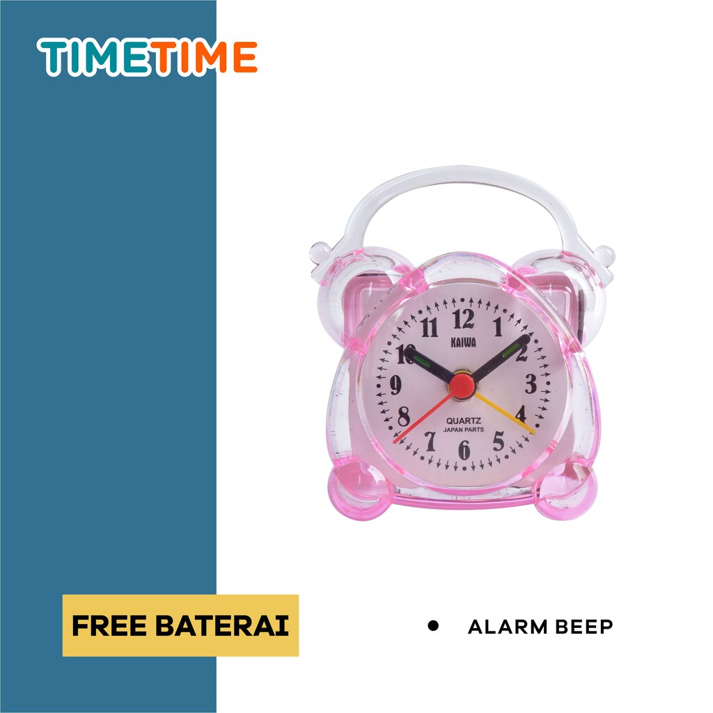 Jam Meja Weker Alarm Bentuk Unik Lucu Alarm Clock Murah FREE BATERAI