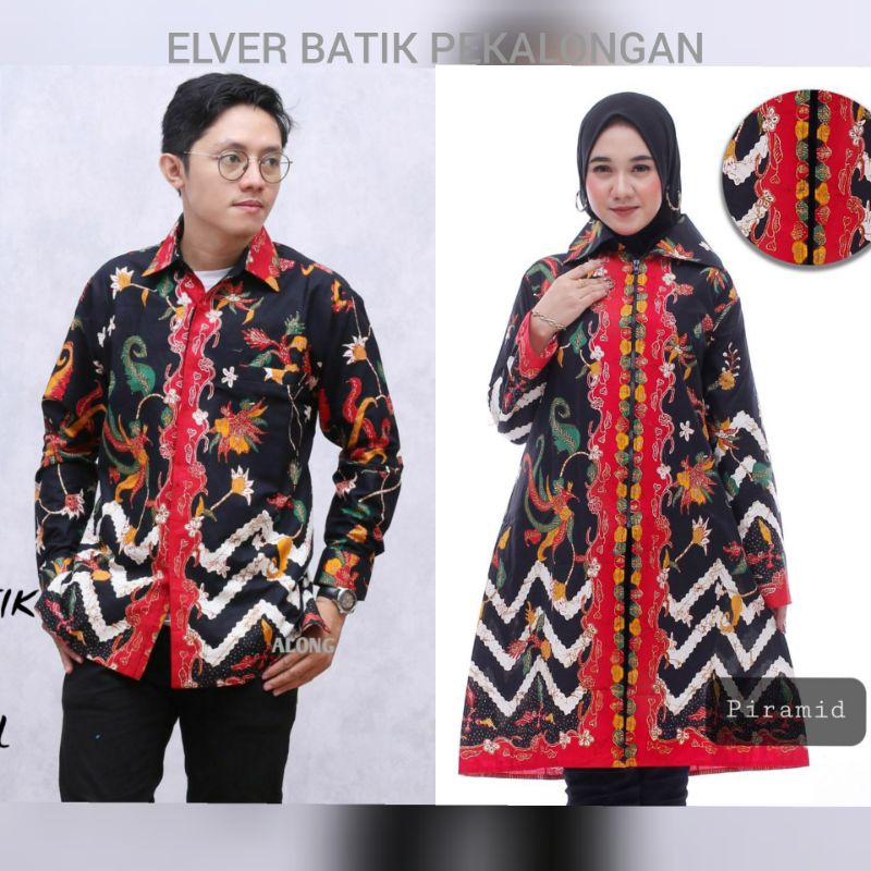 COUPLE ATASAN BATIK ZIGZAG HITAMMANIS EXCLUSIVE UNGGUL JAYA