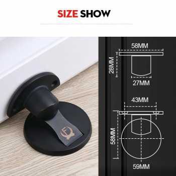 Pengaman Pintu Penahan Pintu Pengganjal Pintu Magnet Door Stopper Magnetic