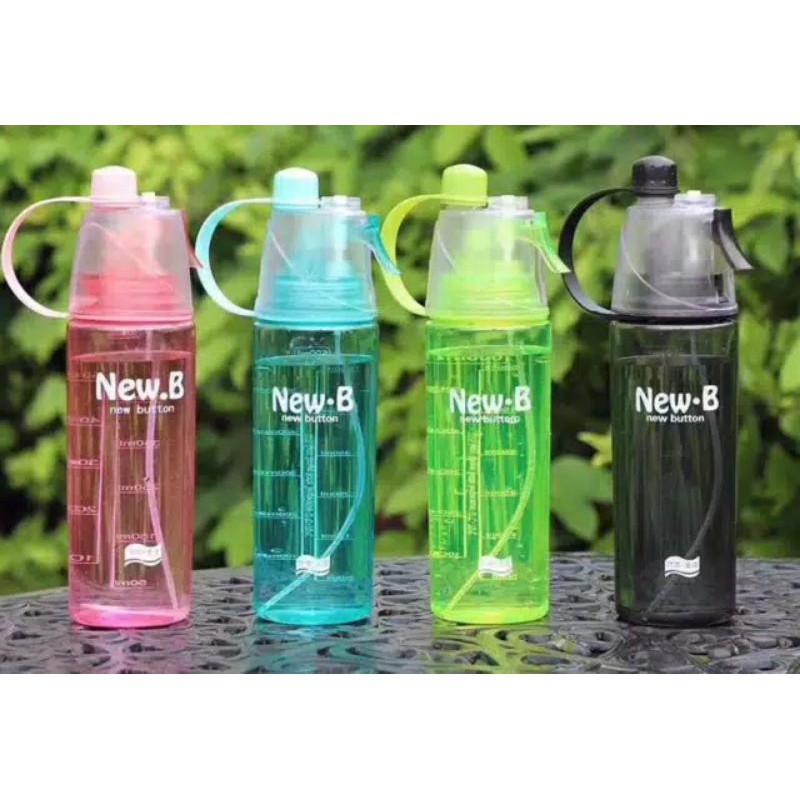 BOTOL MINUM SPRAY NEW BUTTON 600 ML.SPORT AIR.