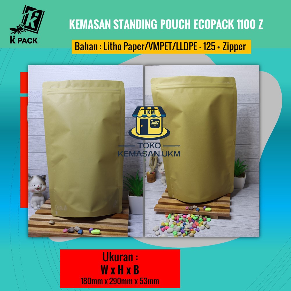 Jual Kemasan Standing Pouch Ecopack 1100 Z Shopee Indonesia 7105