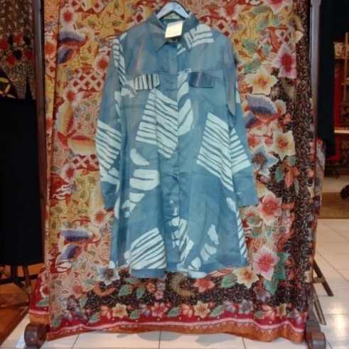 Silsim Tunik Tissue by Dian Pelangi LIMITED EDITION Baju Atasan Batik Casual Formal Kerja Kantor Pes