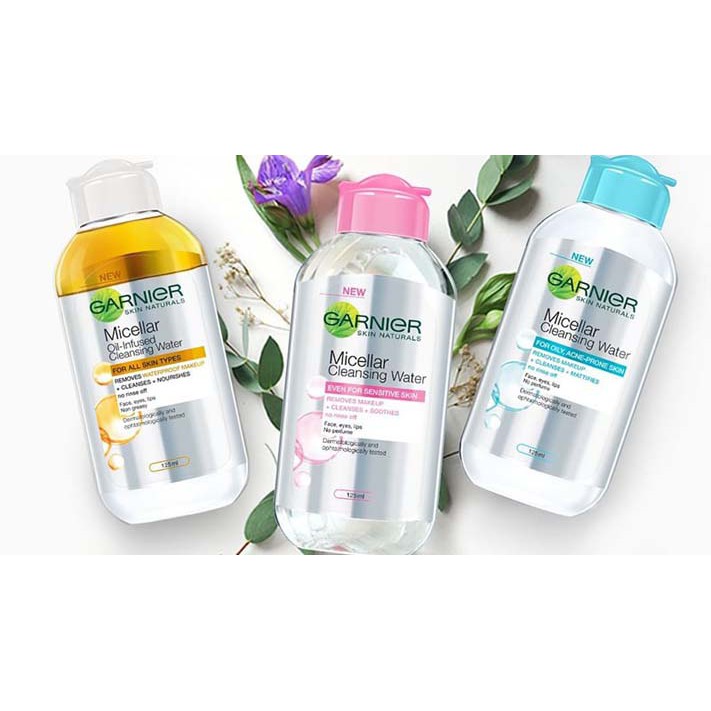 Garnier Micellar Water Pink | Blue | Bi-phase Oil | Vit C | 50 | 125 | 400 ml Skin Care_Cerianti