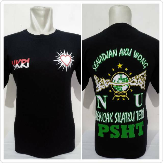 Kaos PSHT senajan wong NU silat ku PSHT