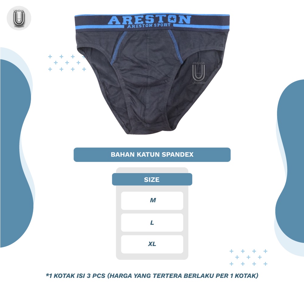 Pakaian Celana Dalam Pria Dewasa Areston Sempak Laki Laki Premium Bahan Katun Spandek By Universal Underwear