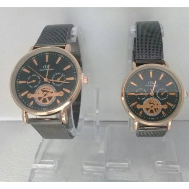 Jam Tangan Pria/ Wanita Couple DW Tali Pasir