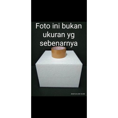 20x10x7cm Square Beam Styrofoam Gabus Balok Kotak