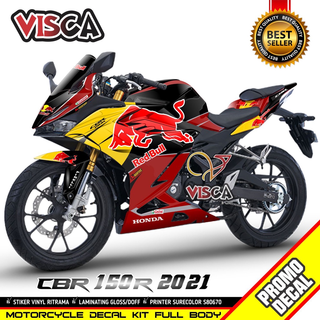 Decal Cbr 150R Full Body 2021 Stiker Cbr 150R 2021 Full Body Striping Cbr 150R 2021 Full Body Redbul