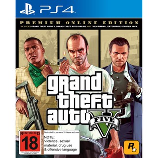 Grand Theft Auto GTA V Premium Edition PS4 PS5 Game Digital